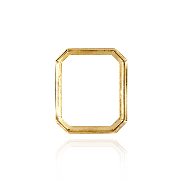 ITI NYC Octagon Shape Low Bezels in 14K Gold (8.00 x 6.00 mm - 20.00 x 15.00 mm)