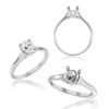 ITI NYC Oval 4 Prong Lucida Solitaire