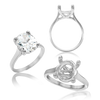 ITI NYC Oval 4 Prong Lucida Solitaire