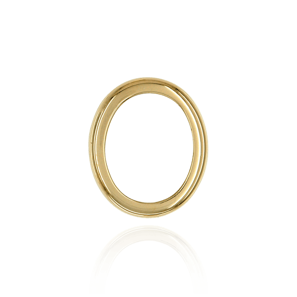 ITI NYC Oval Low Bezels in 14K Gold (5.00 x 3.00 mm - 20.00 x 15.00 mm)