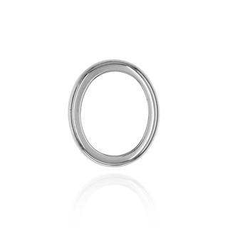 ITI NYC Oval Low Bezels in Sterling Silver (5.00 x 3.00 mm - 20.00 x 15.00 mm)