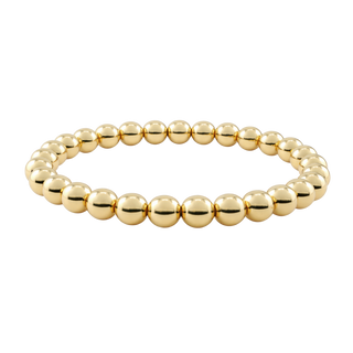 Stretchable Beaded Bracelet in 14K Gold-Filled