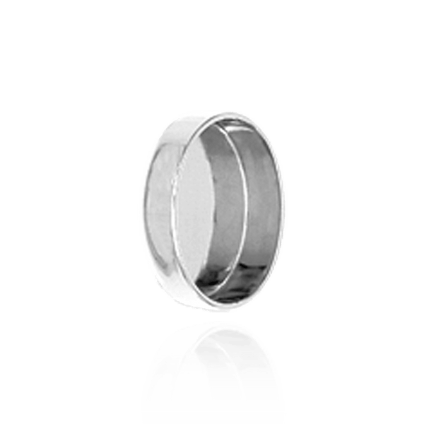 ITI NYC Oval Low Bezels With Closed Back in Sterling Silver (5.00 x 3.00 mm - 20.00 x 15.00 mm)