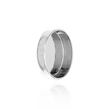 Load image into Gallery viewer, ITI NYC Oval Low Bezels With Closed Back in Sterling Silver (5.00 x 3.00 mm - 20.00 x 15.00 mm)
