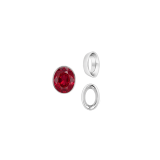 ITI NYC Oval Tapered Bezels in Sterling Silver (3.50 x 2.00 mm - 13.00 x 11.00 mm)
