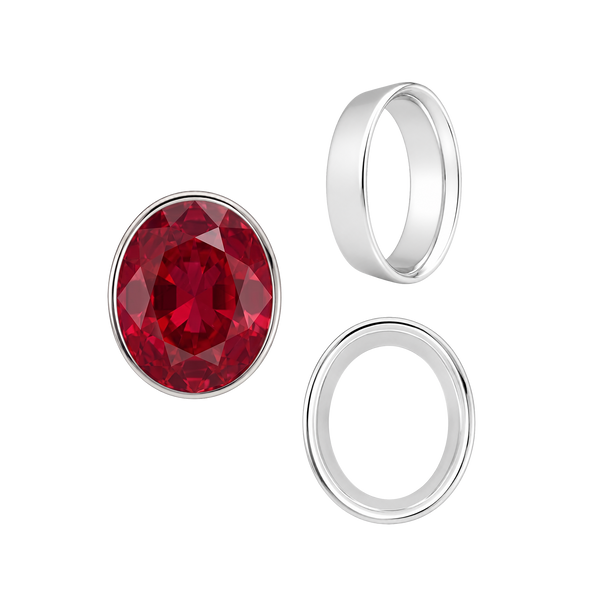 ITI NYC Oval Tapered Bezels in 14K Gold (3.50 x 2.00 mm - 13.00 x 11.00 mm)