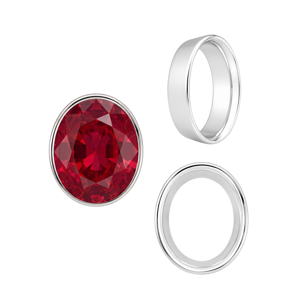 ITI NYC Oval Tapered Bezels in 14K Gold (3.50 x 2.00 mm - 13.00 x 11.00 mm)
