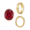 ITI NYC Oval Tapered Bezels in 14K Gold (3.50 x 2.00 mm - 13.00 x 11.00 mm)