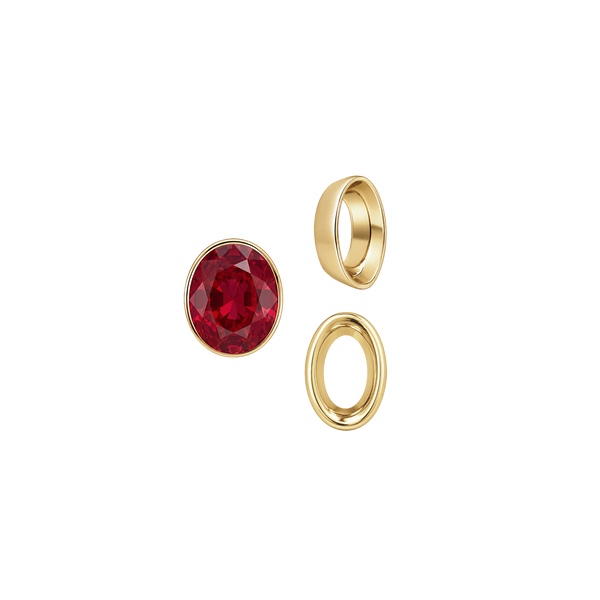 ITI NYC Oval Tapered Bezels in 14K Gold (3.50 x 2.00 mm - 13.00 x 11.00 mm)
