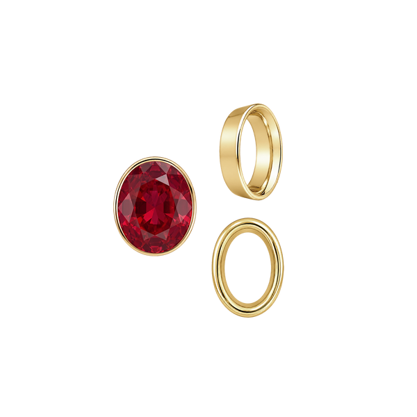 ITI NYC Oval Tapered Bezels in 14K Gold (3.50 x 2.00 mm - 13.00 x 11.00 mm)