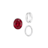 ITI NYC Oval Tapered Bezels in Sterling Silver (3.50 x 2.00 mm - 13.00 x 11.00 mm)