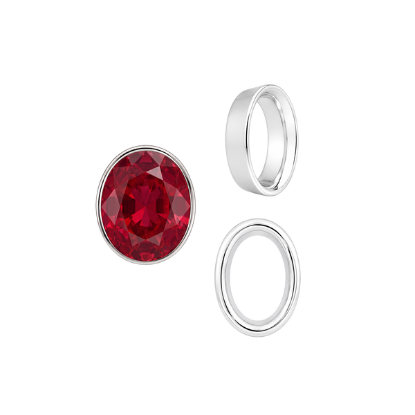 ITI NYC Oval Tapered Bezels in 14K Gold (3.50 x 2.00 mm - 13.00 x 11.00 mm)