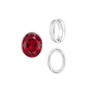 ITI NYC Oval Tapered Bezels in Sterling Silver (3.50 x 2.00 mm - 13.00 x 11.00 mm)