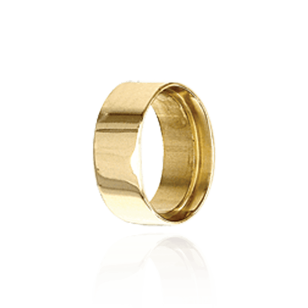 ITI NYC Oval High Bezels With Bearing in 14K Gold (7.00 x 5.00 mm - 9.00 x 7.00 mm)