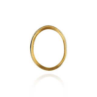 ITI NYC Oval High Bezels With Bearing in 14K Gold (7.00 x 5.00 mm - 9.00 x 7.00 mm)