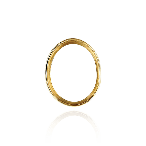 ITI NYC Oval High Bezels With Bearing in 14K Gold (7.00 x 5.00 mm - 9.00 x 7.00 mm)