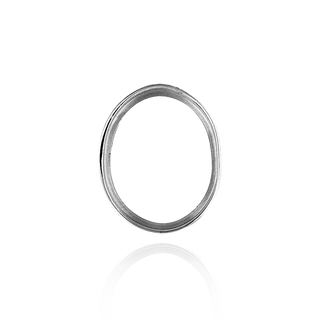 ITI NYC Oval High Bezels With Bearing in Sterling Silver (7.00 x 5.00 mm - 9.00 x 7.00 mm)