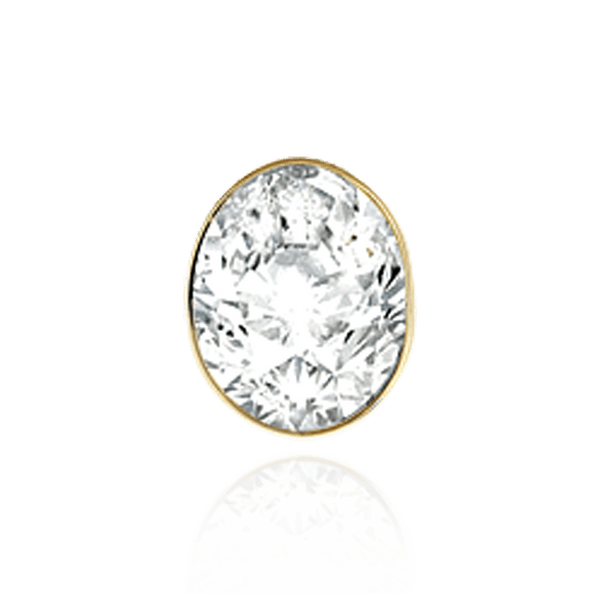 ITI NYC Oval High Bezels With Bearing in 14K Gold (7.00 x 5.00 mm - 9.00 x 7.00 mm)