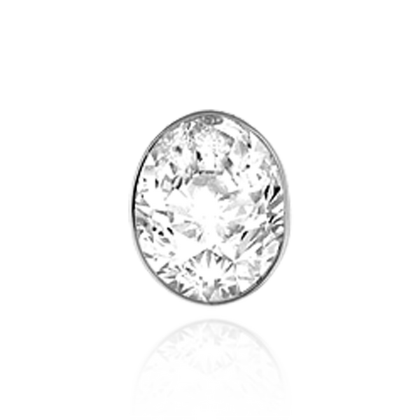 ITI NYC Oval High Bezels With Bearing in Sterling Silver (7.00 x 5.00 mm - 9.00 x 7.00 mm)