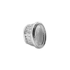 ITI NYC Oval Motif High Bezel in Sterling Silver (6.00 x 4.00 mm - 12.00 x 10.00 mm)