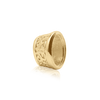 ITI NYC Oval Motif High Bezel in 14K Gold (6.00 x 4.00 mm - 12.00 x 10.00 mm)