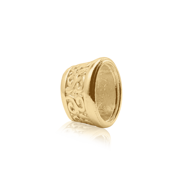 ITI NYC Oval Motif High Bezel in 14K Gold (6.00 x 4.00 mm - 12.00 x 10.00 mm)