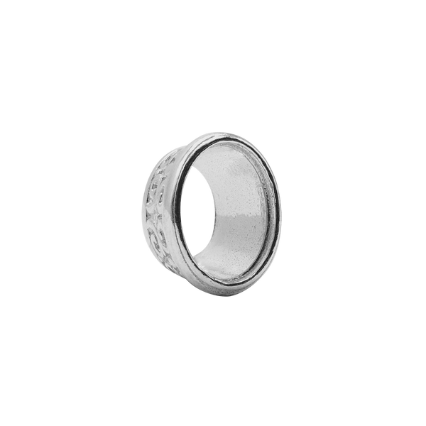 ITI NYC Oval Motif High Bezel in Sterling Silver (6.00 x 4.00 mm - 12.00 x 10.00 mm)