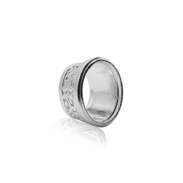 ITI NYC Oval Motif High Bezel in Sterling Silver (6.00 x 4.00 mm - 12.00 x 10.00 mm)