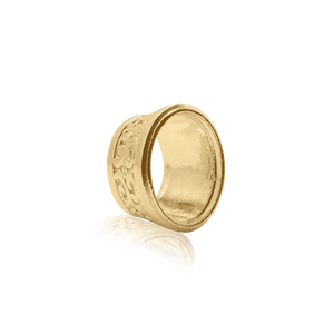 ITI NYC Oval Motif High Bezel in 14K Gold (6.00 x 4.00 mm - 12.00 x 10.00 mm)