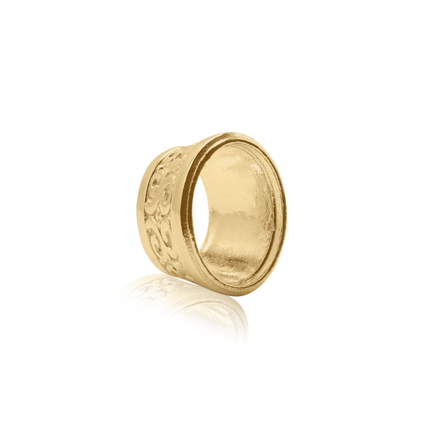 ITI NYC Oval Motif High Bezel in 14K Gold (6.00 x 4.00 mm - 12.00 x 10.00 mm)
