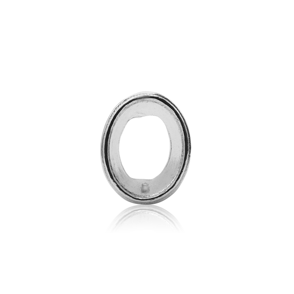 ITI NYC Oval Motif High Bezel in Sterling Silver (6.00 x 4.00 mm - 12.00 x 10.00 mm)