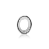 ITI NYC Oval Motif High Bezel in Sterling Silver (6.00 x 4.00 mm - 12.00 x 10.00 mm)