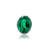 ITI NYC Oval Motif High Bezel in Sterling Silver (6.00 x 4.00 mm - 12.00 x 10.00 mm)