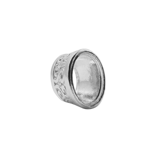 ITI NYC Oval Motif High Bezel in Sterling Silver (6.00 x 4.00 mm - 12.00 x 10.00 mm)