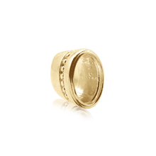 Load image into Gallery viewer, ITI NYC Oval High Bezel with Beaded Detail in 14K Gold (6.00 x 4.00 mm - 12.00 x 10.00 mm)
