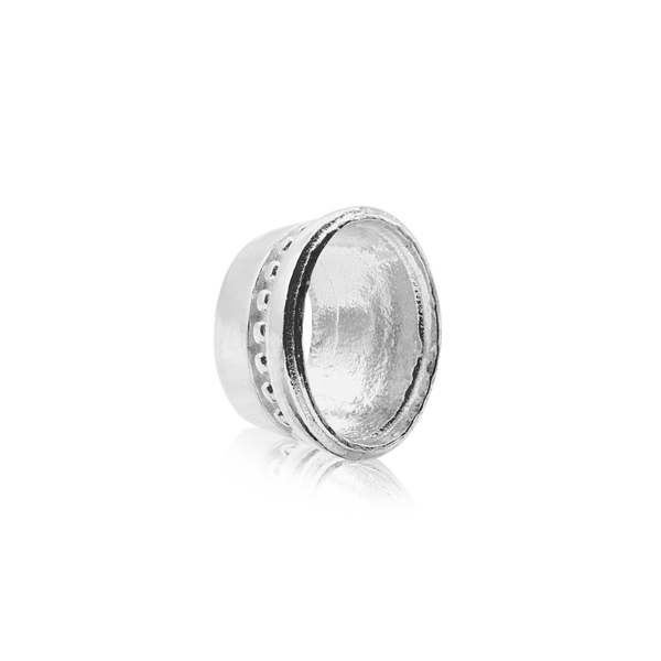 ITI NYC Oval High Bezel with Beaded Detail in 14K Gold (6.00 x 4.00 mm - 12.00 x 10.00 mm)