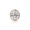 ITI NYC Oval High Bezel with Beaded Detail in 14K Gold (6.00 x 4.00 mm - 12.00 x 10.00 mm)