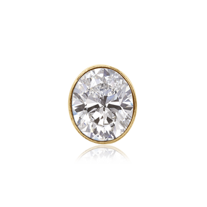 ITI NYC Oval High Bezel with Beaded Detail in 14K Gold (6.00 x 4.00 mm - 12.00 x 10.00 mm)