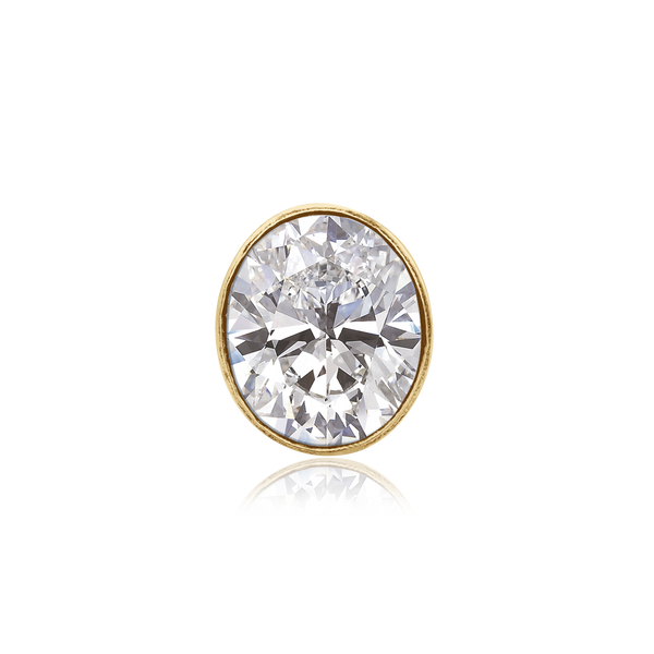 ITI NYC Oval High Bezel with Beaded Detail in 14K Gold (6.00 x 4.00 mm - 12.00 x 10.00 mm)
