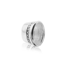 Load image into Gallery viewer, ITI NYC Oval High Bezel with Beaded Detail in Sterling Silver (6.00 x 4.00 mm - 12.00 x 10.00 mm)
