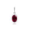 ITI NYC Oval Back-Set Bezel Pendant in Sterling Silver (6.00 x 4.00 mm - 9.00 x 7.00 mm)