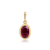 ITI NYC Oval Back-Set Bezel Pendant in 14K Gold (6.00 x 4.00 mm - 9.00 x 7.00 mm)
