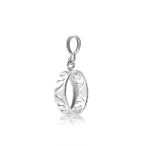 ITI NYC Oval Back-Set Bezel Pendant in Sterling Silver (6.00 x 4.00 mm - 9.00 x 7.00 mm)