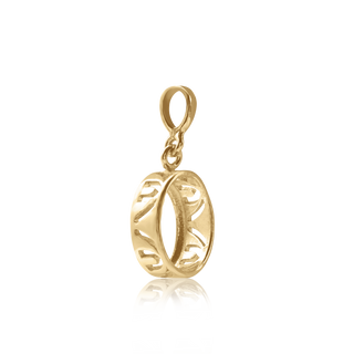 ITI NYC Oval Back-Set Bezel Pendant in 14K Gold (6.00 x 4.00 mm - 9.00 x 7.00 mm)