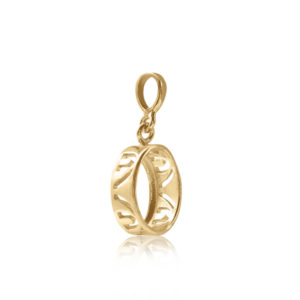 ITI NYC Oval Back-Set Bezel Pendant in 14K Gold (6.00 x 4.00 mm - 9.00 x 7.00 mm)