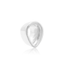 ITI NYC Pear Shape High Bezel Setting in Sterling Silver (5.00 x 3.00 mm - 14.00 x 9.00 mm)