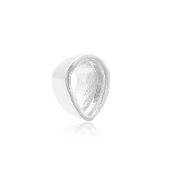 ITI NYC Pear Shape High Bezel Setting in Sterling Silver (5.00 x 3.00 mm - 14.00 x 9.00 mm)