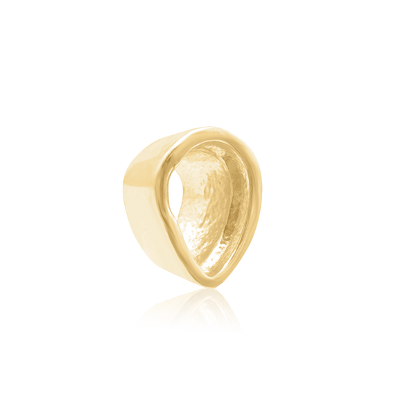 ITI NYC Pear Shape High Bezel Setting in 14K Gold (5.00 x 3.00 mm - 14.00 x 9.00 mm)