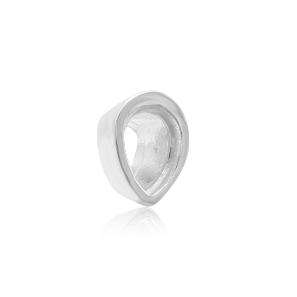 ITI NYC Pear Shape High Bezel Setting in Sterling Silver (5.00 x 3.00 mm - 14.00 x 9.00 mm)