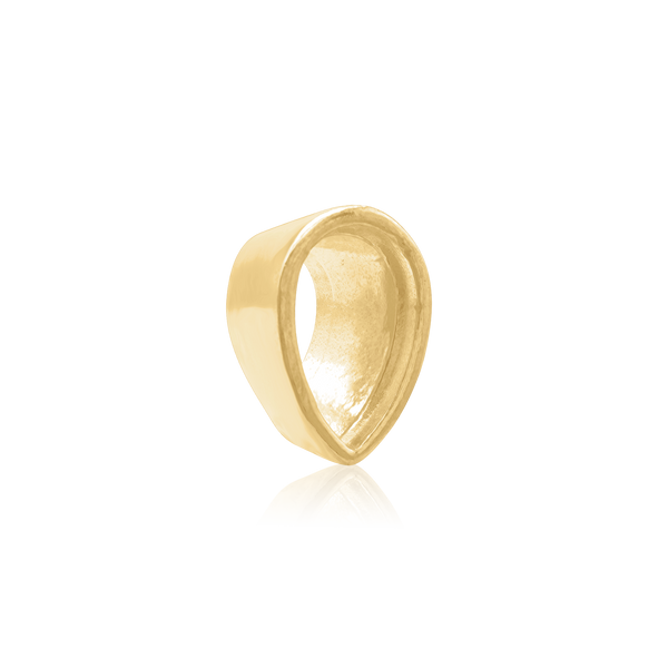 ITI NYC Pear Shape High Bezel Setting in 14K Gold (5.00 x 3.00 mm - 14.00 x 9.00 mm)